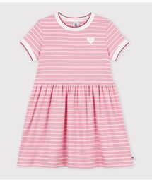 PETIT BATEAU（プチバトー）の「ボーダー半袖ワンピース（ワンピース）」