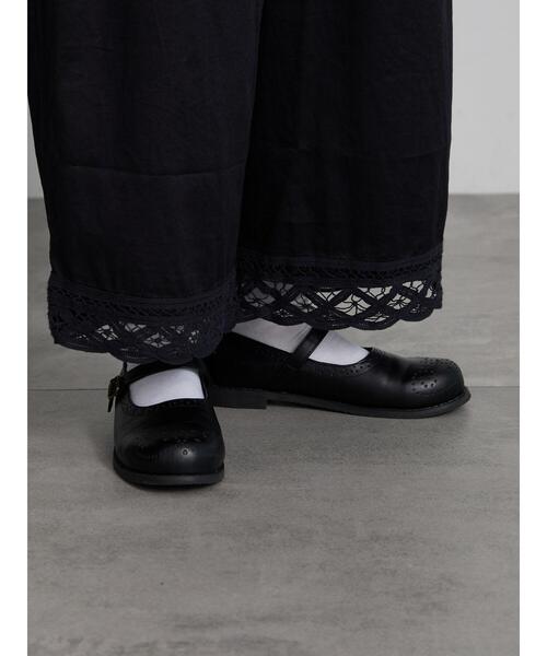 TSUHARU by Samansa Mos2（ツハルバイサマンサモスモス）の「【tukuroi】コットンサテンバテンレースパンツ（その他パンツ・レディース・チャコールグレー/ベージュ/グレー・F）」の15枚目の写真