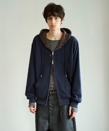 REVERSIBLE FLOWER THERMAL HOODIE / リバーシブルフラワーサーマルフーディー