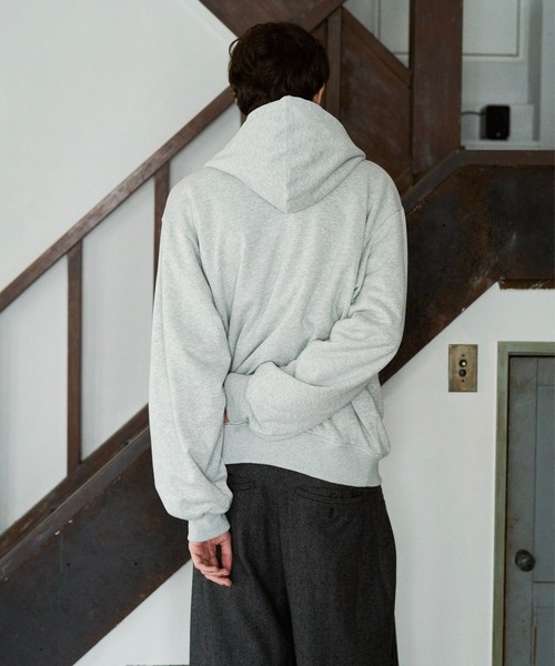 CAMPHOR WOOD（カンファーウッド）の「REVERSIBLE FLOWER THERMAL HOODIE / リバーシブルフラワーサーマルフーディー（パーカー・メンズ・ネイビー/グレー・SMALL/MEDIUM/LARGE）」の18枚目の写真