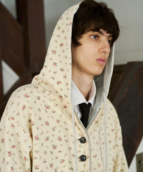 CAMPHOR WOOD（カンファーウッド）の「REVERSIBLE FLOWER THERMAL HOODIE / リバーシブルフラワーサーマルフーディー（パーカー・メンズ・ネイビー/グレー・SMALL/MEDIUM/LARGE）」の22枚目の写真
