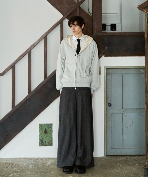 CAMPHOR WOOD（カンファーウッド）の「REVERSIBLE FLOWER THERMAL HOODIE / リバーシブルフラワーサーマルフーディー（パーカー・メンズ・ネイビー/グレー・SMALL/MEDIUM/LARGE）」の15枚目の写真