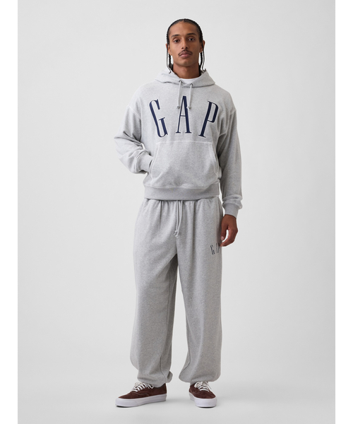 GAP(ギャップ)の「ヴィンテージソフト フレンチテリー オーバーサイズ GAPロゴパーカー(スウェット・メンズ・ブルー系その他2/グレー/ネイビー/グリーン/レッド・XL/L/M/S/XS)」の6枚目の写真