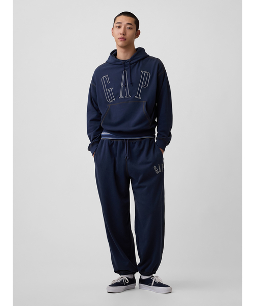 GAP(ギャップ)の「ヴィンテージソフト フレンチテリー オーバーサイズ GAPロゴパーカー(スウェット・メンズ・ブルー系その他2/グレー/ネイビー/グリーン/レッド・XL/L/M/S/XS)」の8枚目の写真