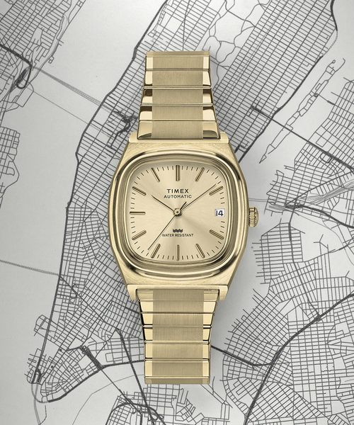 TIMEX(タイメックス)の「TIMEX E-Line Automatic tx-tw2y07200(アナログ腕時計・レディース・ゴールド・FREE)」の5枚目の写真