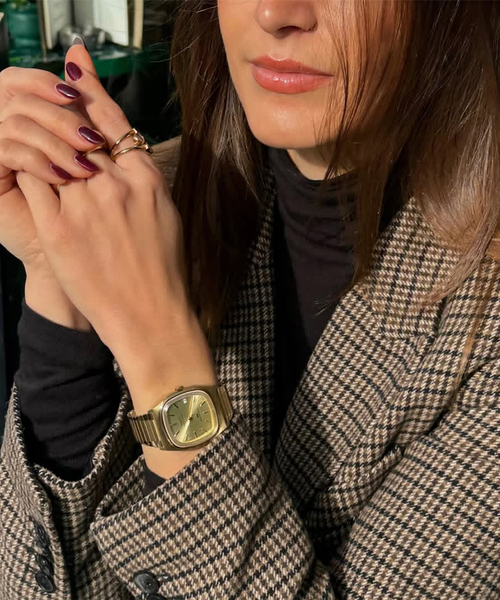 TIMEX(タイメックス)の「TIMEX E-Line Automatic tx-tw2y07200(アナログ腕時計・レディース・ゴールド・FREE)」の4枚目の写真