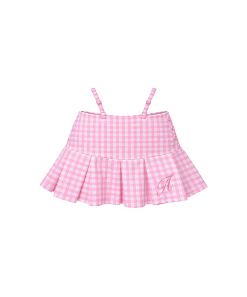 tinkerend(ティンカーエンド)の「【8iuxu_× tinkerend】Gingham Pleats Mini Skort / ギンガムチェックプリーツミニスカパン(スカート・レディース・ピンク/イエロー・M/S)」の16枚目の写真