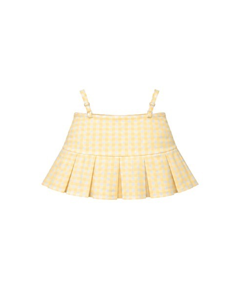 tinkerend(ティンカーエンド)の「【8iuxu_× tinkerend】Gingham Pleats Mini Skort / ギンガムチェックプリーツミニスカパン(スカート・レディース・ピンク/イエロー・M/S)」の19枚目の写真