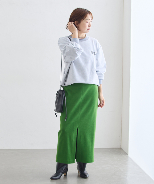 journal standard L'essage(ジャーナルスタンダードレサージュ)の「《追加》LUMINARY ウールスカート(スカート・レディース・グリーン・38/36)」の6枚目の写真