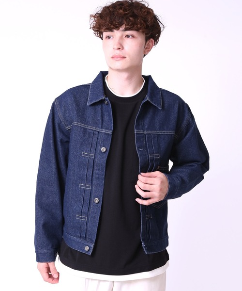 ARCADE(アーケード)の「大戦モデル 革パッチ デニムジャケット Gジャン UTIL CLOTHING(デニムジャケット・メンズ・インディゴブルー・38/46/44/42/40)」の3枚目の写真