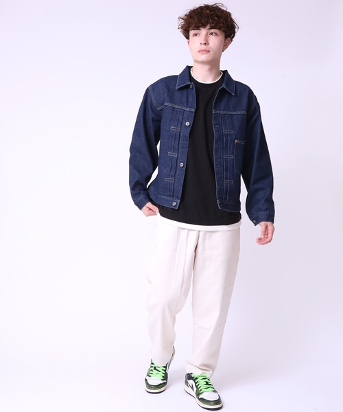 ARCADE(アーケード)の「大戦モデル 革パッチ デニムジャケット Gジャン UTIL CLOTHING(デニムジャケット・メンズ・インディゴブルー・38/46/44/42/40)」の5枚目の写真