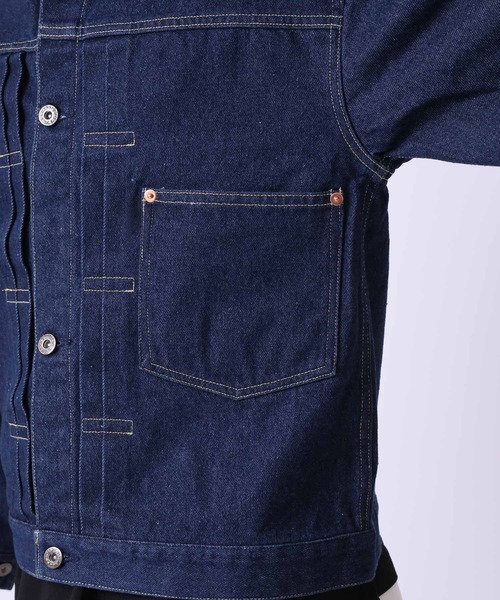 ARCADE(アーケード)の「大戦モデル 革パッチ デニムジャケット Gジャン UTIL CLOTHING(デニムジャケット・メンズ・インディゴブルー・38/46/44/42/40)」の12枚目の写真