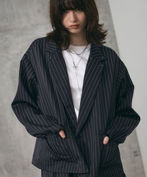 Studded short double-breasted jacket / スタッズ ショート ダブルジャケット メンズ レディース ユニセックス