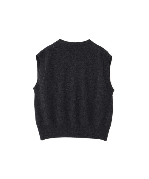 MARGARET HOWELL(マーガレットハウエル)の「WOOL ALPACA FAIRISLE(ニット/セーター・レディース・ネイビー/チャコール・2)」の5枚目の写真