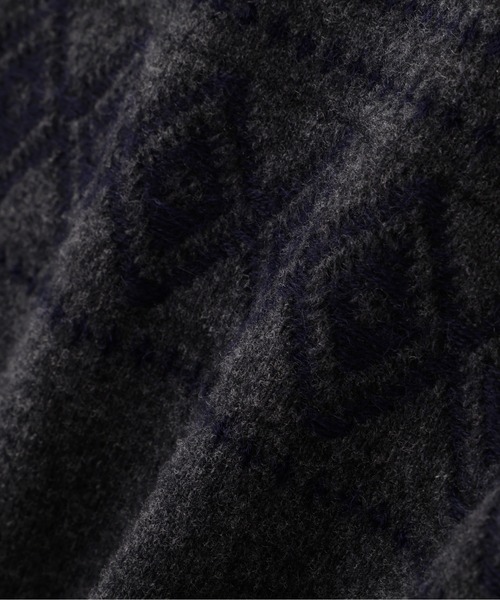 MARGARET HOWELL(マーガレットハウエル)の「WOOL ALPACA FAIRISLE(ニット/セーター・レディース・ネイビー/チャコール・2)」の6枚目の写真