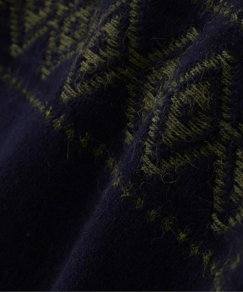 MARGARET HOWELL(マーガレットハウエル)の「WOOL ALPACA FAIRISLE(ニット/セーター・レディース・ネイビー/チャコール・2)」の10枚目の写真