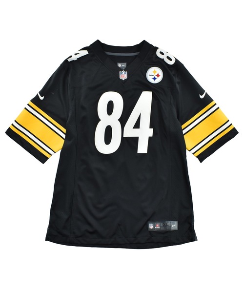 NIKE(ナイキ)の「【USED】NIKE “NFL Pittsburgh Steelers #84” ゲームシャツ(Tシャツ/カットソー・メンズ・ブラック・X-LARGE)」の1枚目の写真