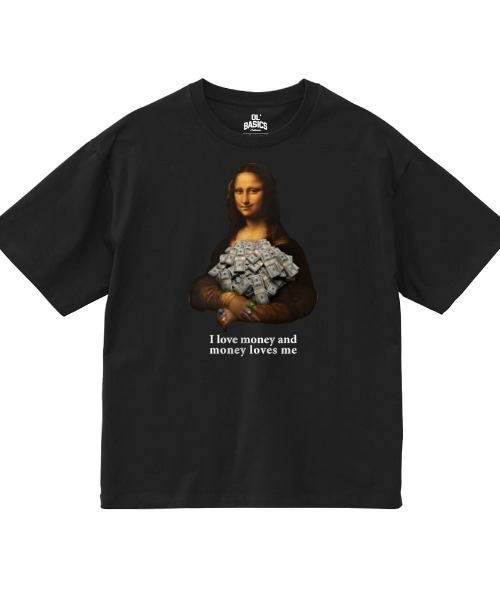 NOBOUND(ノーバウンド)の「NOBOUND(ノーバウンド) 半袖Tシャツ メッセージロゴ イラスト モナリザ パロディ プリント ボックスシルエット レディース(Tシャツ/カットソー・レディース・ホワイト/ブラック/アイボリー・S)」の3枚目の写真