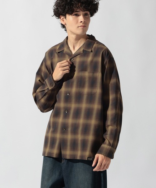 PENDLETON(ペンドルトン)の「【PENDLETON(ペンドルトン)】別注コットンレーヨン開襟シャツ(シャツ/ブラウス・メンズ・ブラウン/ブラック/ベージュ・LARGE/MEDIUM)」の3枚目の写真