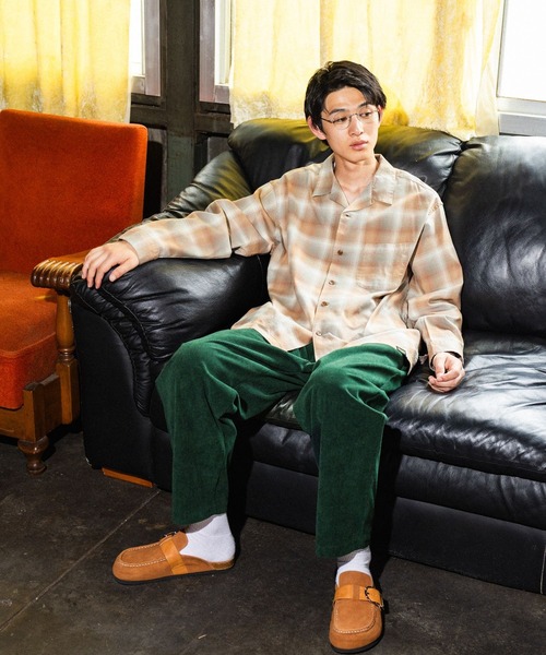 PENDLETON(ペンドルトン)の「【PENDLETON(ペンドルトン)】別注コットンレーヨン開襟シャツ(シャツ/ブラウス・メンズ・ブラウン/ブラック/ベージュ・LARGE/MEDIUM)」の4枚目の写真