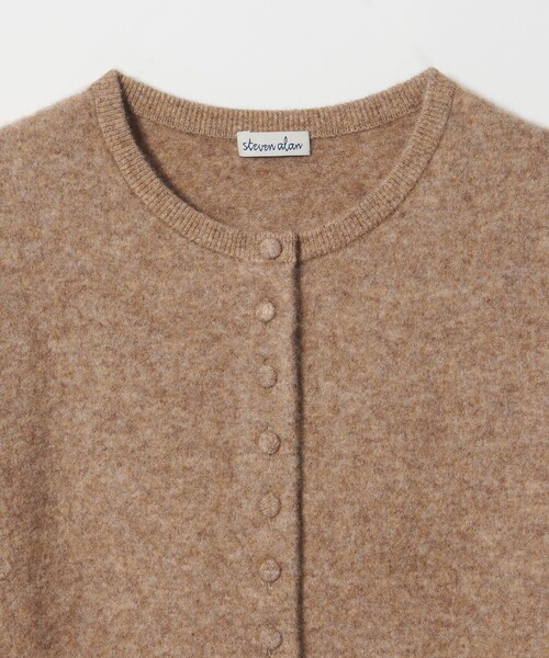 Steven Alan(スティーブンアラン)の「<Steven Alan>ウール ナイロン キャメル ミックス カーディガン(カーディガン/ボレロ・レディース・レッド/イエロー/ブラック/ブラウン・FREE)」の6枚目の写真