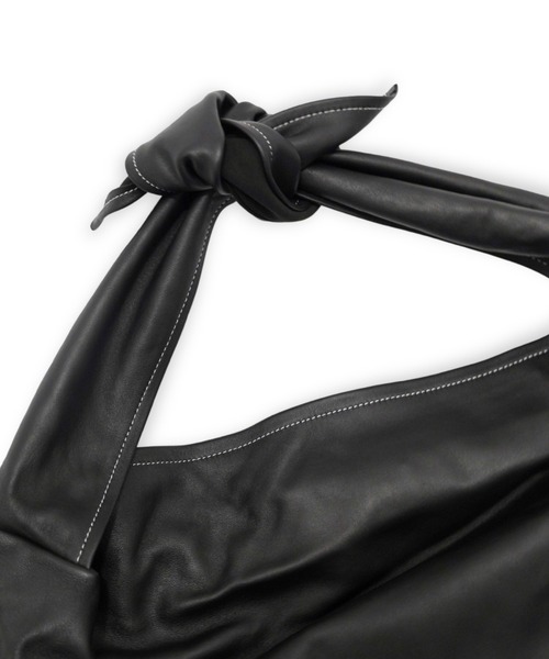 my beautiful landlet(マイビューティフルランドレット)の「【my beautiful landlet】CHROME FREE LAMB LEATHER TOTE BAG(ショルダーバッグ・メンズ・ホワイト/ブラック・FREE)」の15枚目の写真