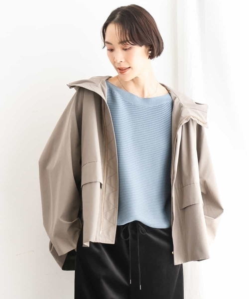 MICHEL KLEIN（ミッシェル・クラン）の「［定番人気］ホールガーメント(R)ドルマンスリーブニット（ニット/セーター・レディース・パープル/オレンジ/ブルー/ブラウン・38）」の11枚目の写真
