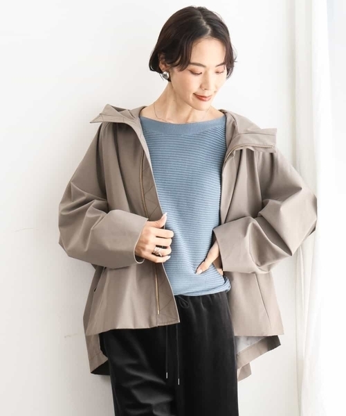 MICHEL KLEIN（ミッシェル・クラン）の「［定番人気］ホールガーメント(R)ドルマンスリーブニット（ニット/セーター・レディース・パープル/オレンジ/ブルー/ブラウン・38）」の12枚目の写真