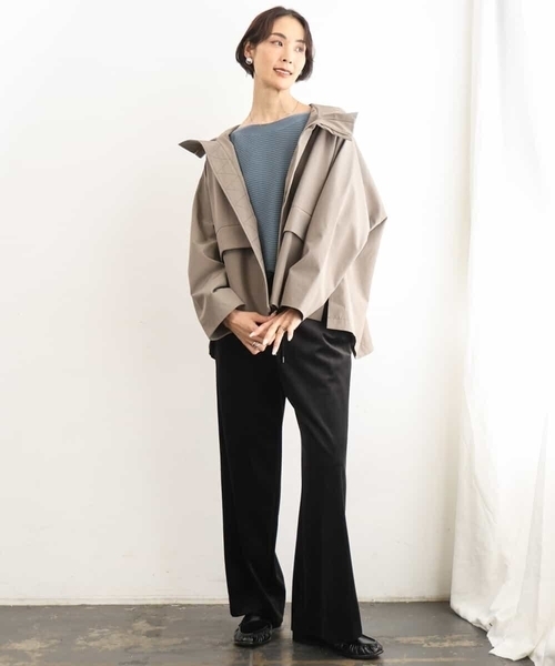 MICHEL KLEIN（ミッシェル・クラン）の「［定番人気］ホールガーメント(R)ドルマンスリーブニット（ニット/セーター・レディース・パープル/オレンジ/ブルー/ブラウン・38）」の13枚目の写真