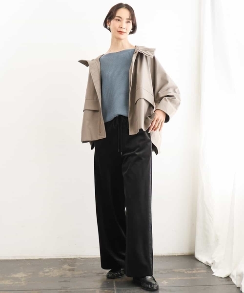 MICHEL KLEIN（ミッシェル・クラン）の「［定番人気］ホールガーメント(R)ドルマンスリーブニット（ニット/セーター・レディース・パープル/オレンジ/ブルー/ブラウン・38）」の14枚目の写真