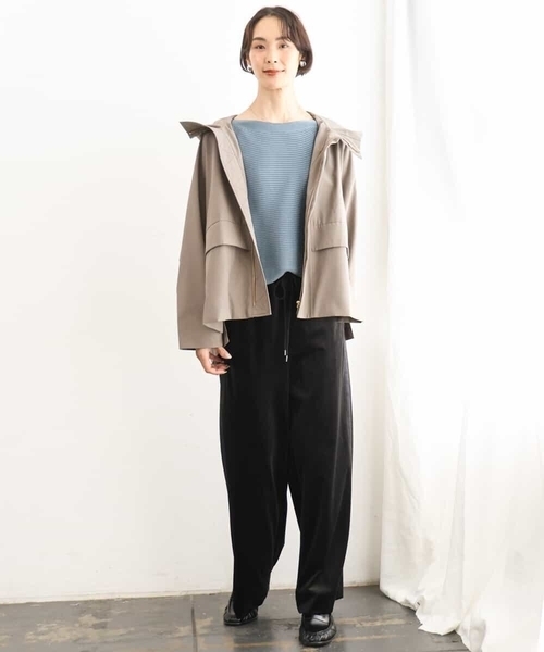 MICHEL KLEIN（ミッシェル・クラン）の「［定番人気］ホールガーメント(R)ドルマンスリーブニット（ニット/セーター・レディース・パープル/オレンジ/ブルー/ブラウン・38）」の15枚目の写真