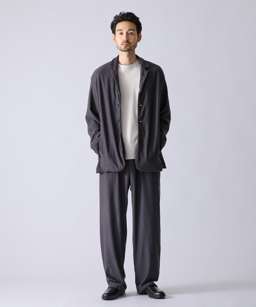 KANEMASA PHIL.(カネマサフィル)の「Kanemasa Phil. (カネマサ フィル) 別注 36G Wool Fulling パンツ(スラックス・メンズ・ブラウン/グレー・MEDIUM/LARGE)」の4枚目の写真