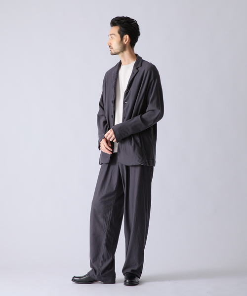 KANEMASA PHIL.(カネマサフィル)の「Kanemasa Phil. (カネマサ フィル) 別注 36G Wool Fulling パンツ(スラックス・メンズ・ブラウン/グレー・MEDIUM/LARGE)」の5枚目の写真