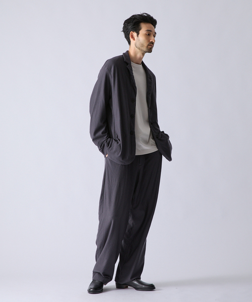 KANEMASA PHIL.(カネマサフィル)の「Kanemasa Phil. (カネマサ フィル) 別注 36G Wool Fulling パンツ(スラックス・メンズ・ブラウン/グレー・MEDIUM/LARGE)」の6枚目の写真