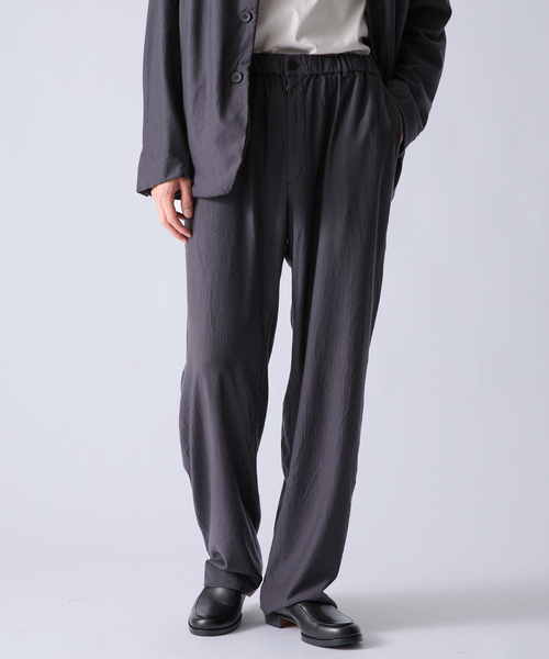 KANEMASA PHIL.(カネマサフィル)の「Kanemasa Phil. (カネマサ フィル) 別注 36G Wool Fulling パンツ(スラックス・メンズ・ブラウン/グレー・MEDIUM/LARGE)」の7枚目の写真