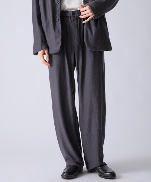 KANEMASA PHIL.(カネマサフィル)の「Kanemasa Phil. (カネマサ フィル) 別注 36G Wool Fulling パンツ(スラックス・メンズ・ブラウン/グレー・MEDIUM/LARGE)」の8枚目の写真