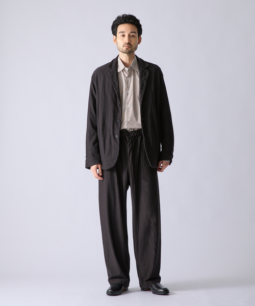 KANEMASA PHIL.(カネマサフィル)の「Kanemasa Phil. (カネマサ フィル) 別注 36G Wool Fulling パンツ(スラックス・メンズ・ブラウン/グレー・MEDIUM/LARGE)」の9枚目の写真