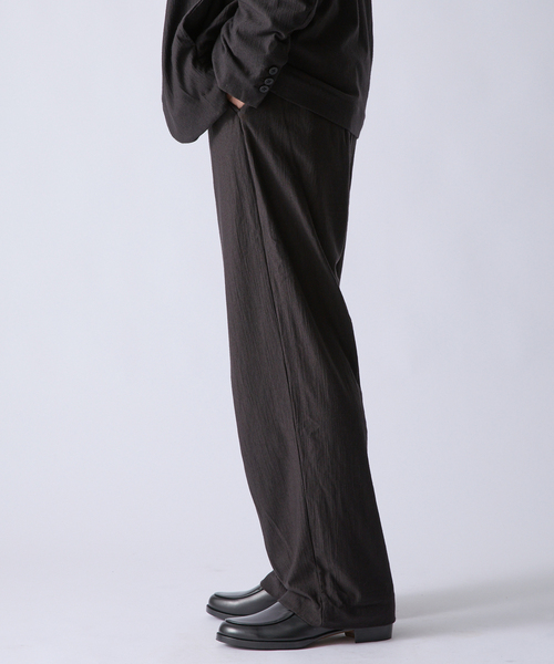 KANEMASA PHIL.(カネマサフィル)の「Kanemasa Phil. (カネマサ フィル) 別注 36G Wool Fulling パンツ(スラックス・メンズ・ブラウン/グレー・MEDIUM/LARGE)」の12枚目の写真