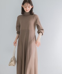 URBAN RESEARCH ROSSO WOMEN（アーバンリサーチ　ロッソ）の「『WEB/一部店舗限定』タートルネックデザインスリーブワンピース（ワンピース）」