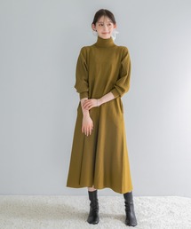 URBAN RESEARCH ROSSO WOMEN（アーバンリサーチ　ロッソ）の「『WEB/一部店舗限定』タートルネックデザインスリーブワンピース（ワンピース）」