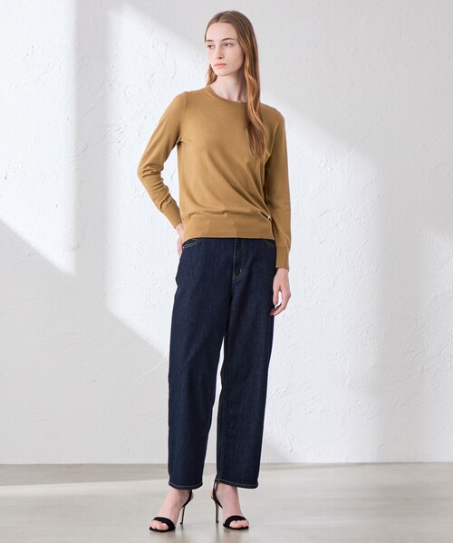 MACKINTOSH LONDON(マッキントッシュ ロンドン)の「【WEB・一部店舗限定】リアプレーンニットクルーネックプルオーバー(ニット/セーター・レディース・ブラウン系その他2/ブルー系その他2/グレー系その他/ブラック・38)」の14枚目の写真