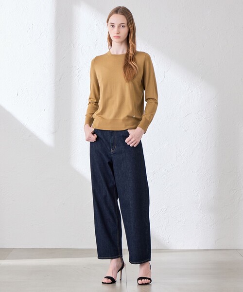 MACKINTOSH LONDON(マッキントッシュ ロンドン)の「【WEB・一部店舗限定】リアプレーンニットクルーネックプルオーバー(ニット/セーター・レディース・ブラウン系その他2/ブルー系その他2/グレー系その他/ブラック・38)」の15枚目の写真