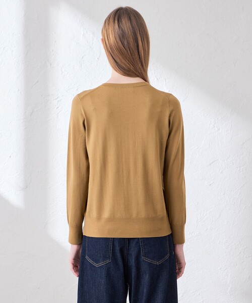 MACKINTOSH LONDON(マッキントッシュ ロンドン)の「【WEB・一部店舗限定】リアプレーンニットクルーネックプルオーバー(ニット/セーター・レディース・ブラウン系その他2/ブルー系その他2/グレー系その他/ブラック・38)」の6枚目の写真