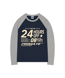 SHIFT オーバーサイズ ビビッド ラグラン ロングスリーブ 全4色