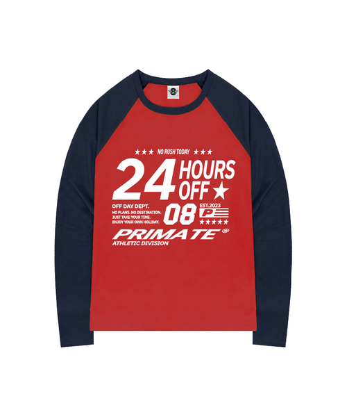PRIMATE(プライメイト)の「SHIFT オーバーサイズ ビビッド ラグラン ロングスリーブ 全4色(Tシャツ/カットソー・レディース・ネイビー/ピンク/イエロー/レッド・1/2)」の4枚目の写真