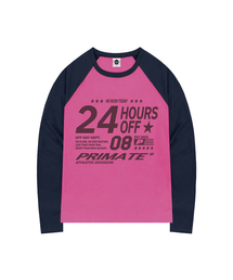 SHIFT オーバーサイズ ビビッド ラグラン ロングスリーブ 全4色
