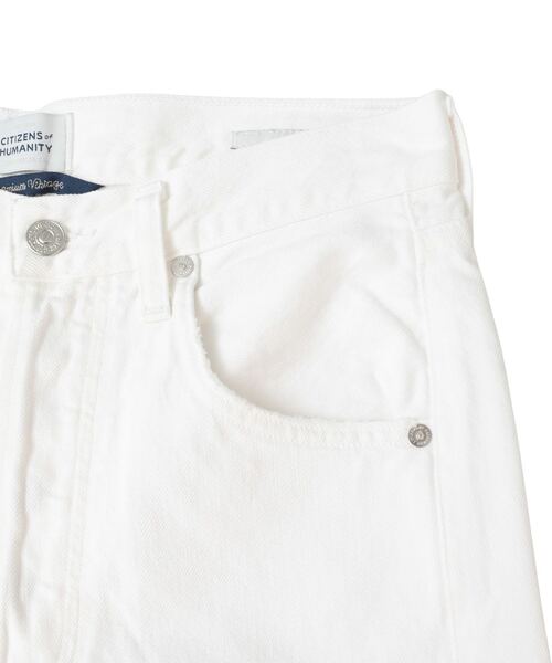 SOFFITTO(ソフィット)の「【CITIZENS of HUMANITY/ シチズンズオブヒューマニティ】Ayla Raw Hem Crop(デニムパンツ・レディース・ホワイト・25inch)」の5枚目の写真