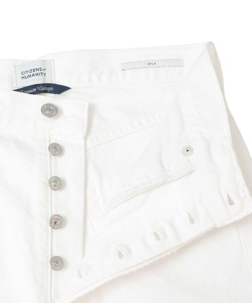 SOFFITTO(ソフィット)の「【CITIZENS of HUMANITY/ シチズンズオブヒューマニティ】Ayla Raw Hem Crop(デニムパンツ・レディース・ホワイト・25inch)」の6枚目の写真