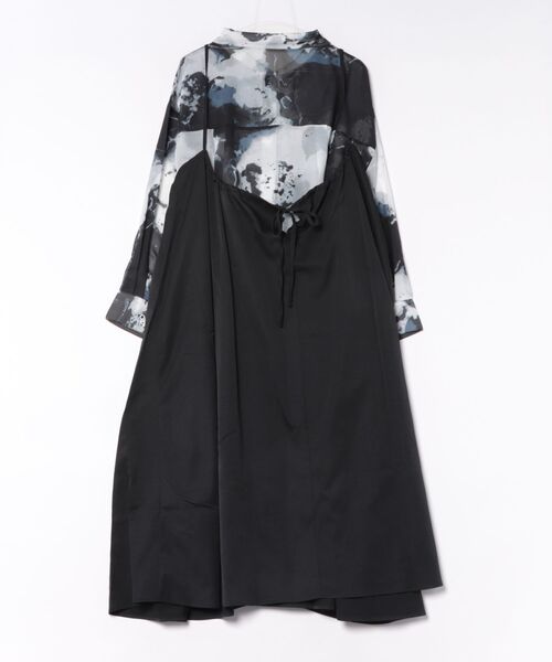 GOLDJAPAN(ゴールドジャパン)の「ニュアンス柄シアーシャツ&キャミワンピース2点セット【大きいサイズ対応】(ワンピース・レディース・ブラック・4L~5L/LL~3L)」の18枚目の写真