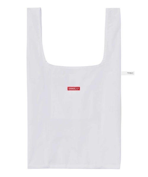 GRANDE FOOTBALL PRODUCTS(グランデフットボールプロダクツ)の「GRANDE.F.P刺繍.ナイロンリップマルシェバッグ(パッカブル仕様)(エコバッグ/サブバッグ・レディース・ホワイト/ブルー/ダークベージュ/ミント/ブラック/オレンジ/オリーブ/ネイビー・ONE SIZE)」の10枚目の写真